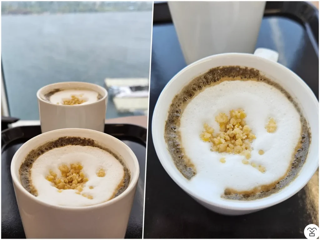 黒ごま松の実ラテ