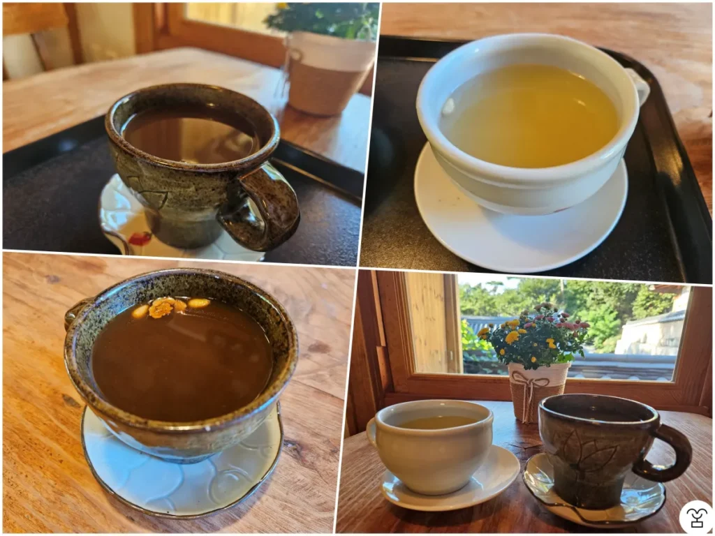 「緣地院」 生姜茶、大秋茶