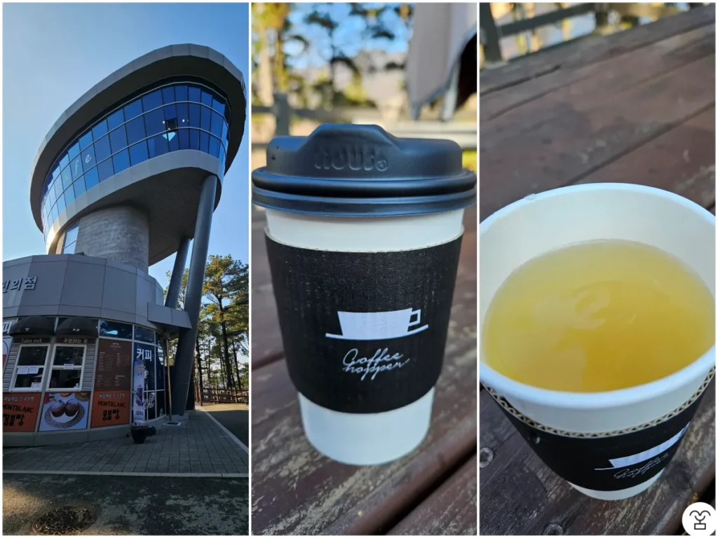 展望台、はちみつ柚子茶