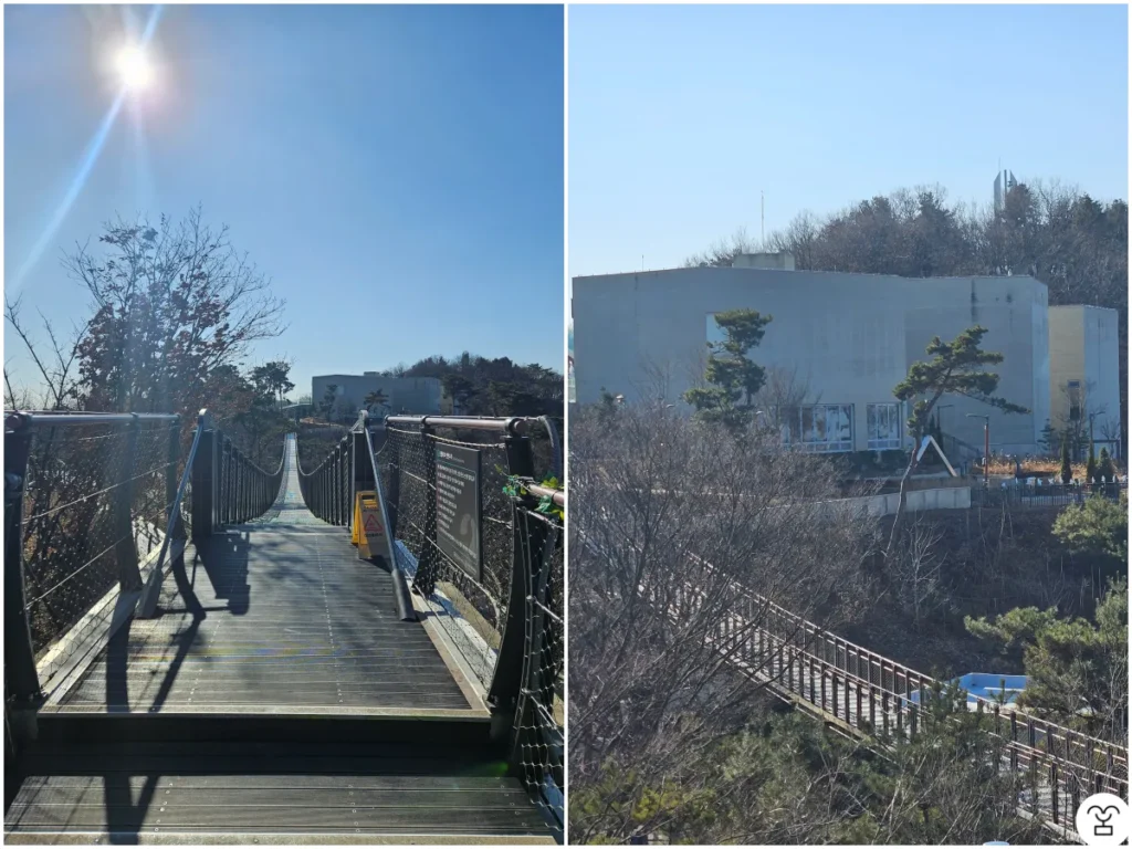 愛妓峰平和生態公園の吊り橋